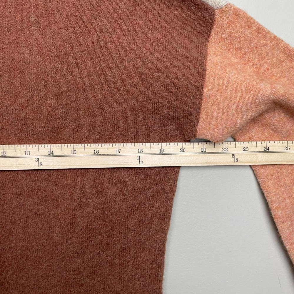 Madewell Merino Wool Alpaca Blend Color Block Crew Neck Sweater S - Picture 10 of 10